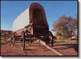 Covered Wagon at the Bluff Historic Fort. Lamont Crabtree Photo